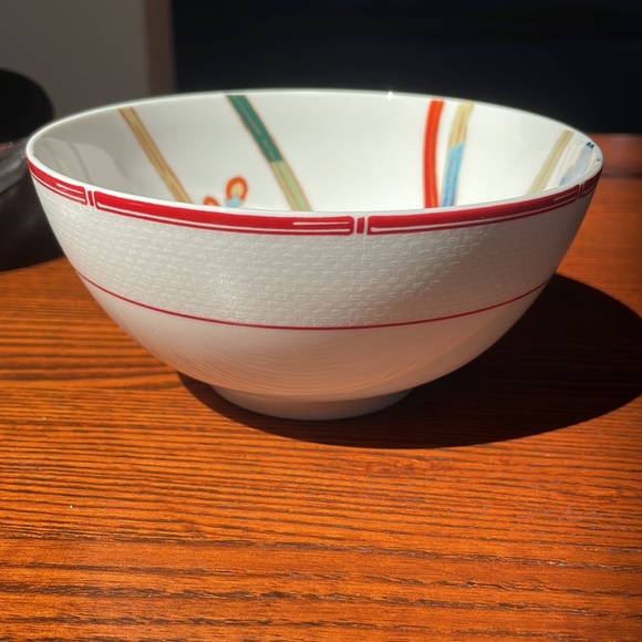 Lauren Ralph Lauren Red Pagoda 6” Coupe Cereal Bowl RARE Chinoiserie - Picture 11 of 12